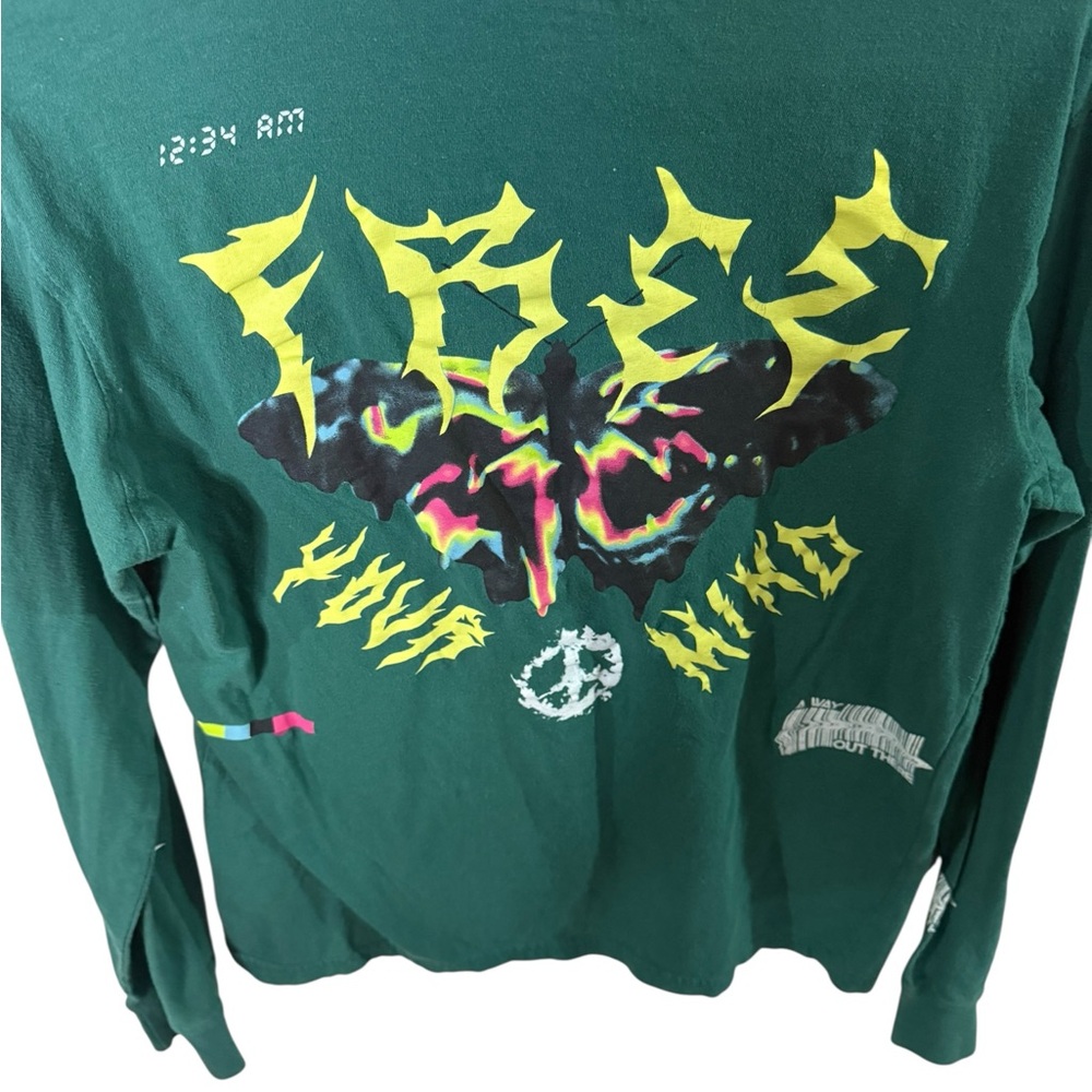 Brooklyn Cloth Forest Green Graphic Long Sleeve - Picture 2 of 4